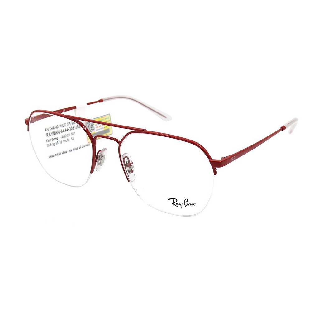 RB6444-Gọng kính nam nữ Rayban chính hãng (53-18-140), thiết kế dễ đeo bảo vệ mắt