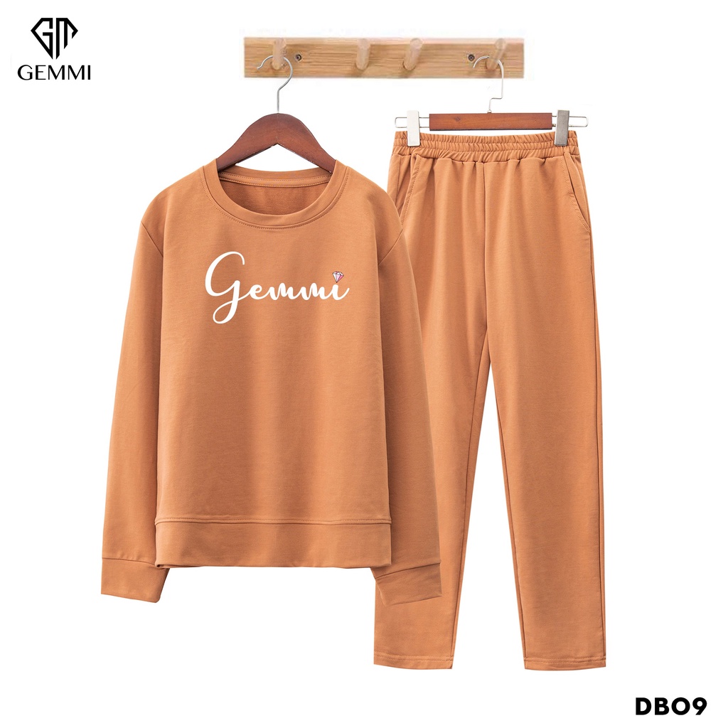 Set đồ bộ nữ mặc nhà thiết kế cao cấp in hình Gemmi Fashion DB09