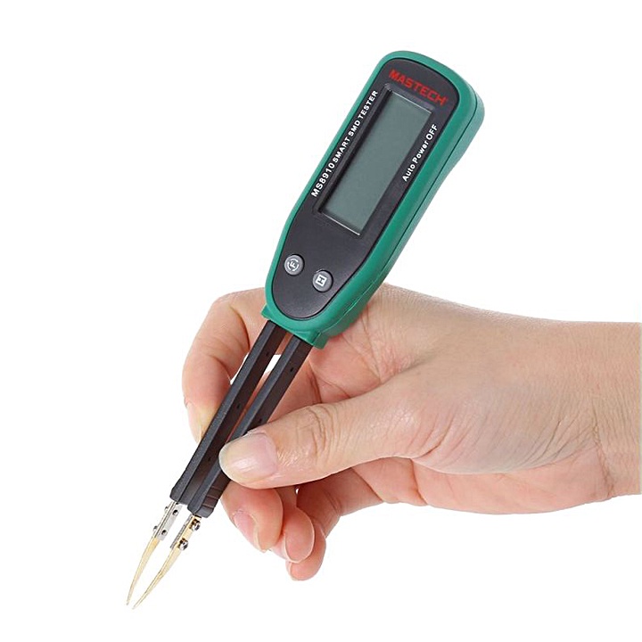 Đồng hồ đo linh kiện dán có màn hình LCD dùng để đo điện trở tụ diode nhỏ gọn an toàn dễ dàng sử dụng linh kiện HuDu