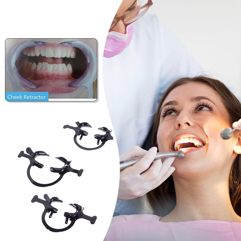 Dụng Cụ Mở Miệng Nha Khoa Hình Chữ C Màu Đen