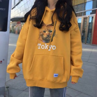 [FREESHIP] Áo hoodie mèo cute ullzang chất siêu đẹp có ảnh thật