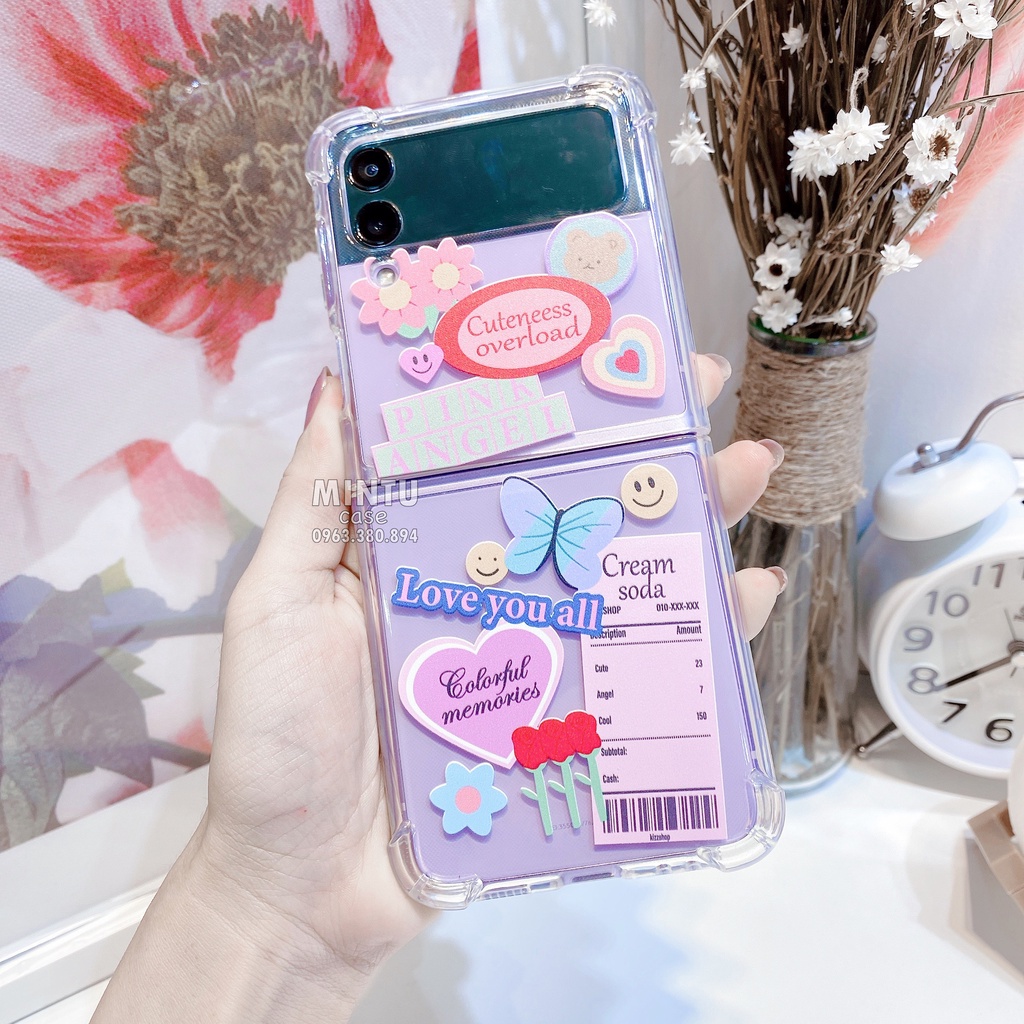 Ốp Samsung Galaxy Z Flip5 5G / Z Flip 5 / Z Flip4 5G / Z Flip 4 / Z Flip3 5G / Z Flip 3 -mã ZF09