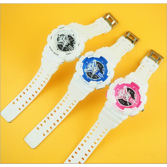 Đồng hồ thời trang nam nữ Candycat mẫu chạy kim giả điện tử S91