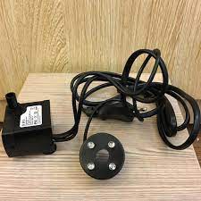 Máy bơm tiểu cảnh mini có đèn - máy bơm chìm - dùng cho thác nước phong thủy, bể cá