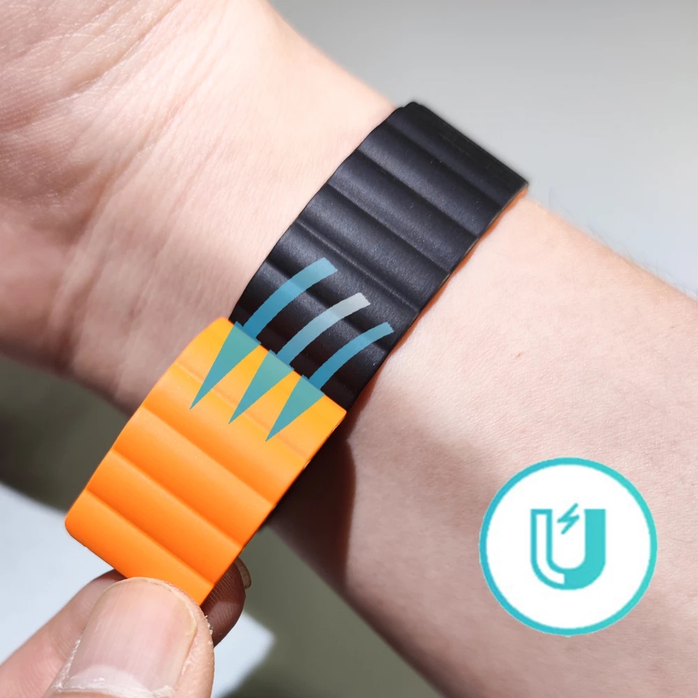 Dây Đeo Silicon Có Nam Châm 20mm Cho Đồng Hồ Thông Minh Samsung Galaxy Watch 5 5 Pro 4 Classic 46mm