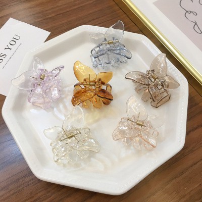 Kẹp tóc bằng nhựa acrylic trong suốt thanh lịch
