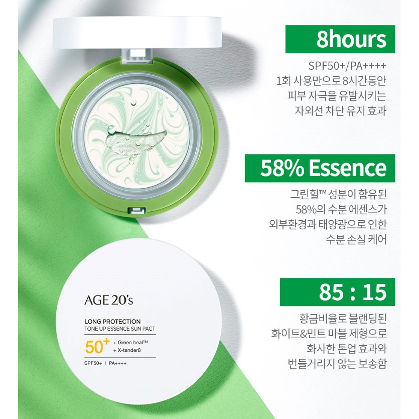 (hàng Mới Về) Phấn Chống Nắng Age 20s 12.5g + 12.5g Lõi Thay Thế "april 2020 | BigBuy360 - bigbuy360.vn