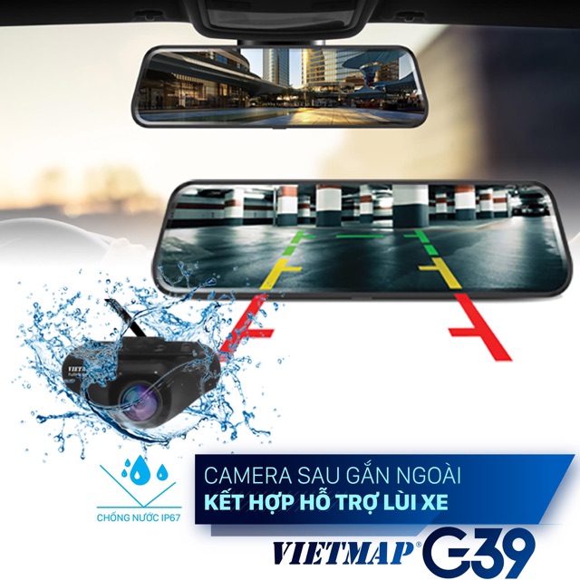 Vietmap G39- Camera hành trình Cảnh báo giao thông full gương | Đại Việt auto | BigBuy360 - bigbuy360.vn