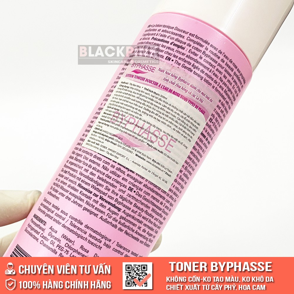 Nước Hoa Hồng BYPHASSE Toner Byphasse Lotion 500ml