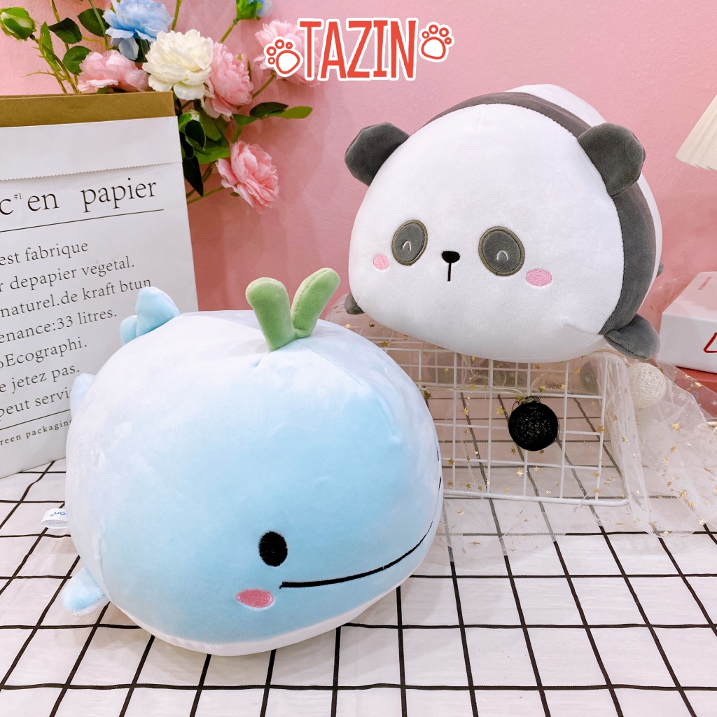 Bộ Thú Nằm Baby Đáng Yêu, Thú Trúc Nằm, Cá Heo Cao Cấp Tazin