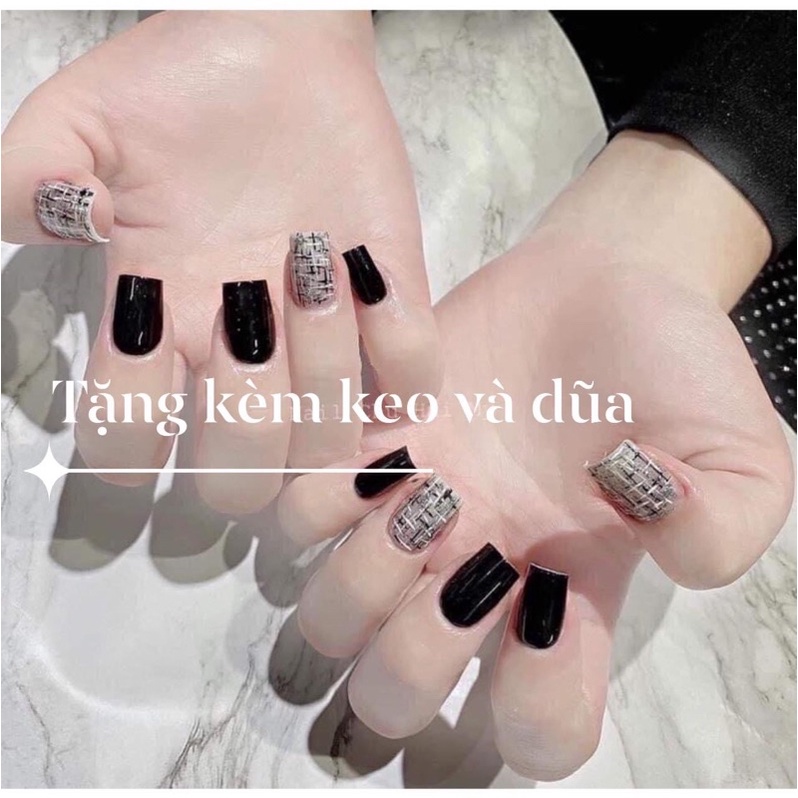 [NAIl BOX] Thiết kế kẻ dạ tặng kèm keo và dũa