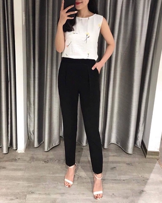 Quần baggy khoá sườn