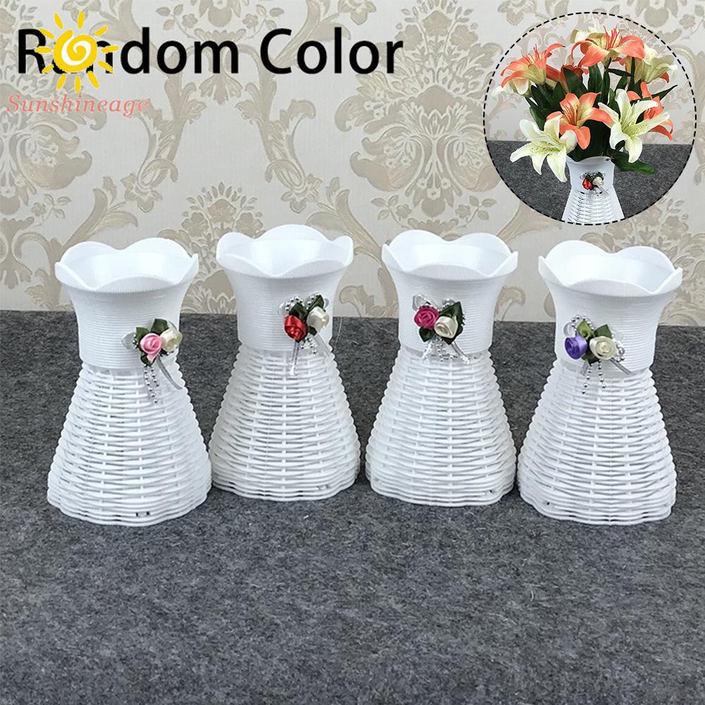Waist Vases Decoration Fitting Flowers Plastic Rattan-like Replacement