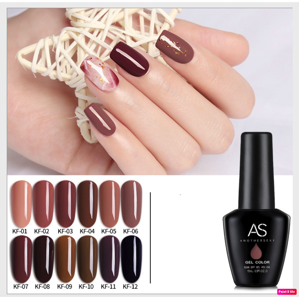 Sơn Gel AS Màu Nâu 15ml Mã KF
