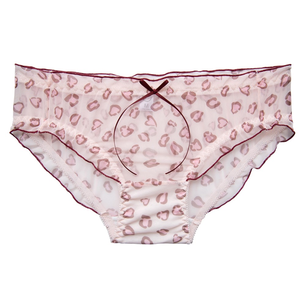 Quần Lót Ren Xuyên Thấu Họa Tiết Da Báo Quyến Rũ Cho Nữ