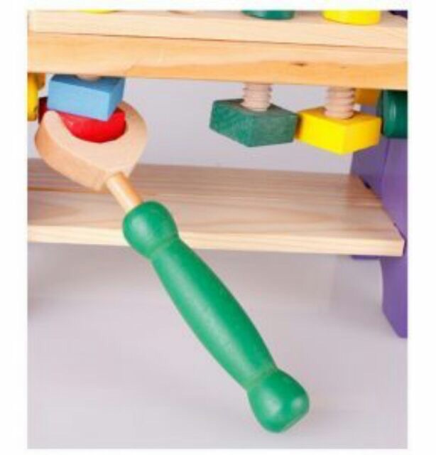 Montessori- Bộ Đồ Chơi Kỹ Thuật Vặn ốc Vít Bằng gỗ Giúp Bé Phát Triển Trí Não