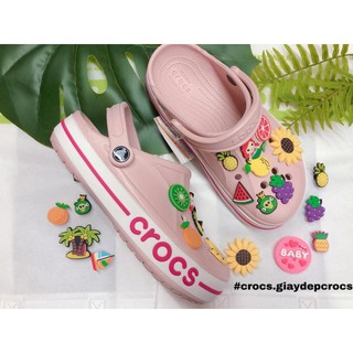 Croc.s -Sục nhựa Baya loại cao cấp cho nữ- màu hồng phấn