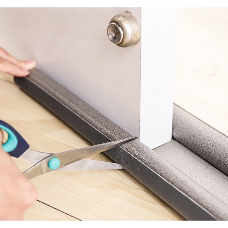 Đệm lót đáy cánh cửa chống va đập tiếng ồn chống bụi linh hoạt màu đen xám 95cm