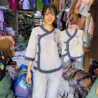 Đồ lam đi chùa # tim phối mẹ và bé