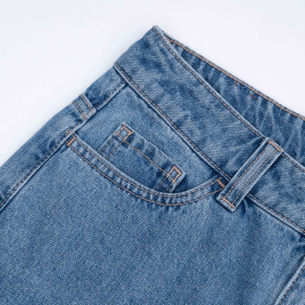 Quần Jeans Baggy Nữ Có Khóa Lưng Cao QJN3120