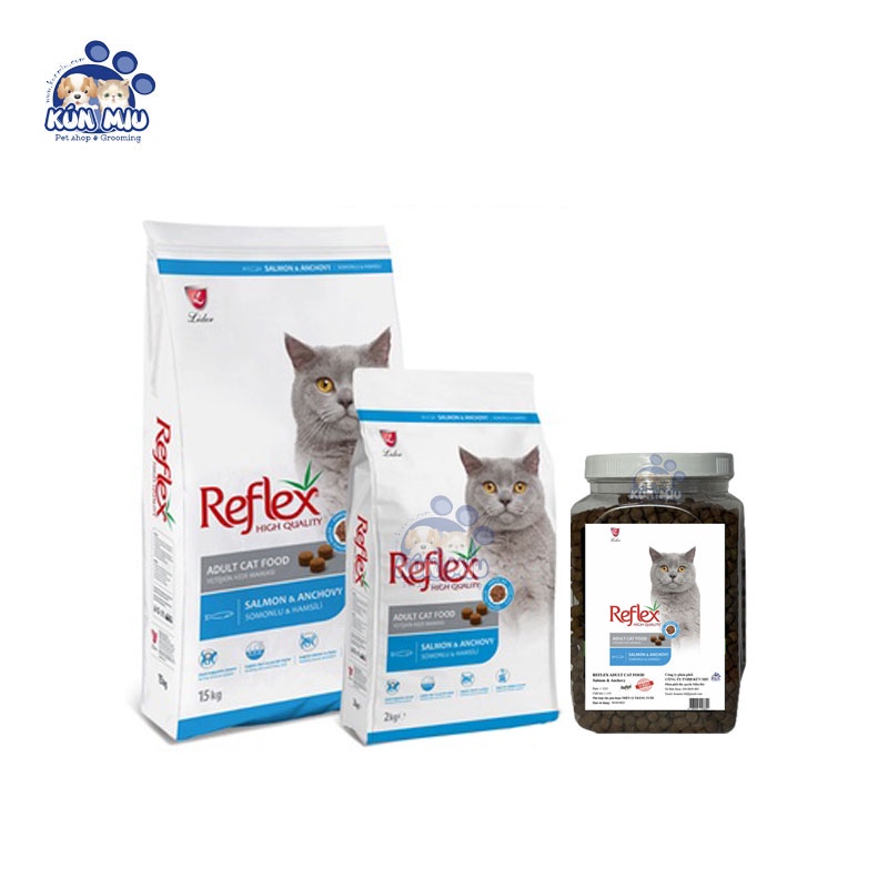 Thức ăn hạt khô cho mèo trưởng thành Reflex Salmon &amp; Anchovy Cá hồi và cá cơm