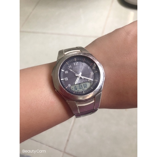Đồng hồ nam hiệu casio wave ceptor touch solar
