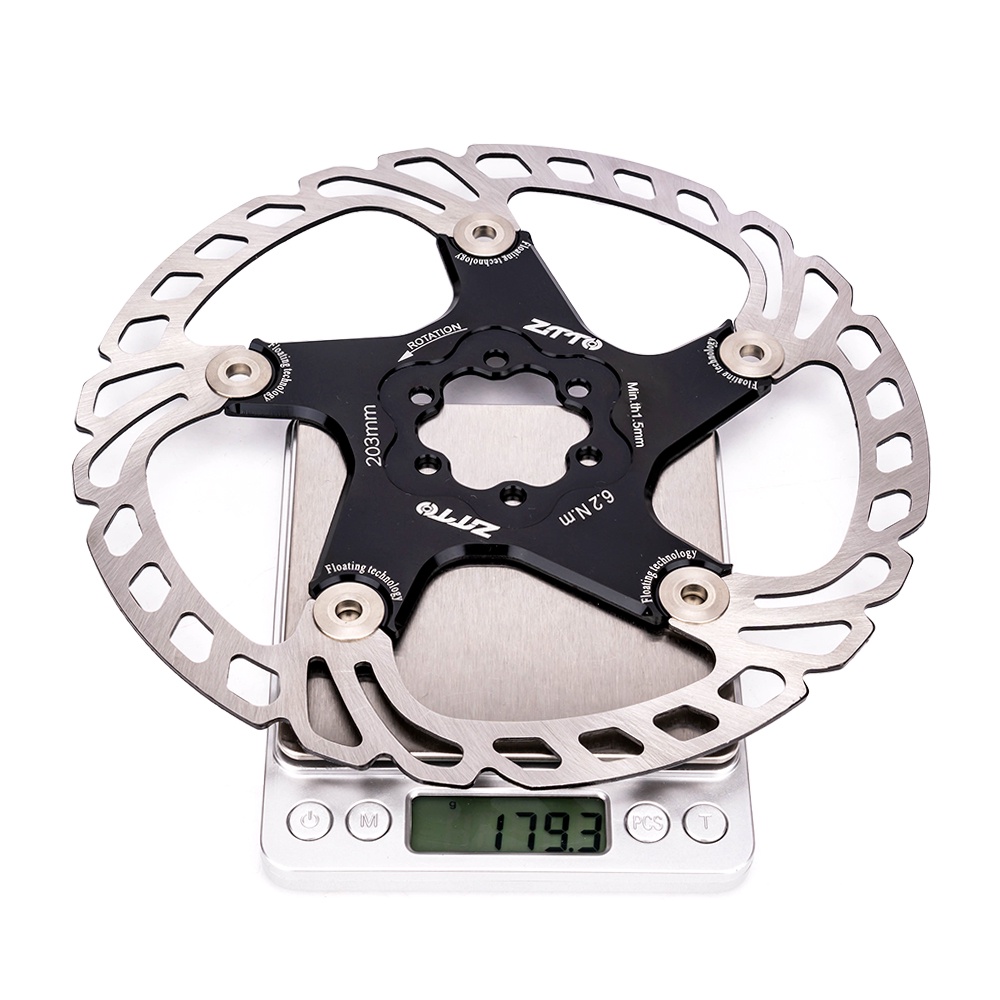 Đĩa phanh xe đạp ZTTO MTB 203mm 180mm 160mm 140mm 6 bu lông thép