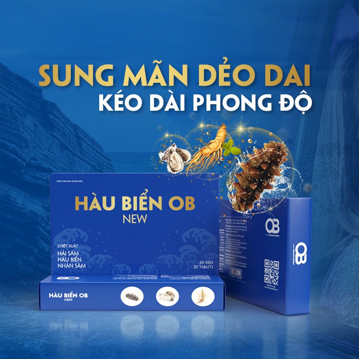 Tăng chất lượng và số lượng tinh trùng- Hàu Biển Ob New, Oyster Plus, Tăng Thời Gian QH [Hàng Chính Hãng]