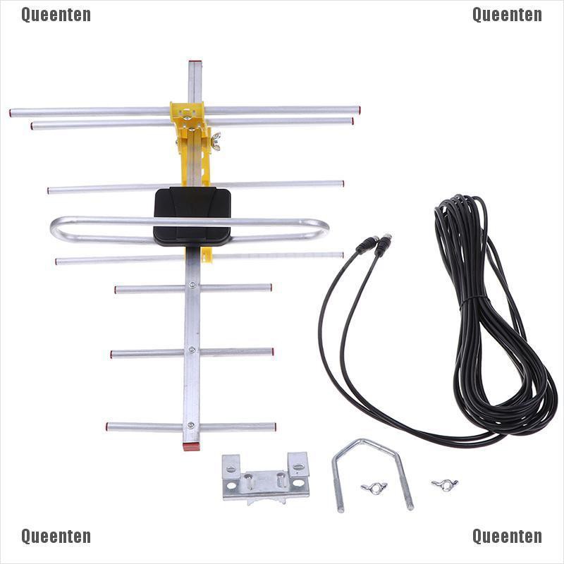 Ăng Ten Khuếch Đại Tín Hiệu 8 Yagi 100m Cho Tv 10db Uhf/Vhf/Fm Hdtv