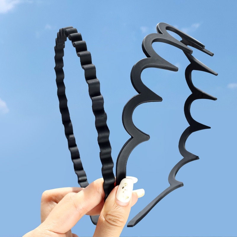 Băng Đô Màu Đen Phong Cách Retro Đơn Giản