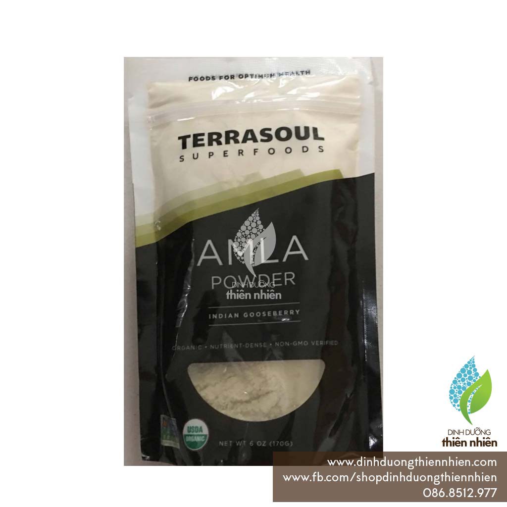 Bột Amla Hữu Cơ Terrasoul Superfoods, 50g - 170g - 454g