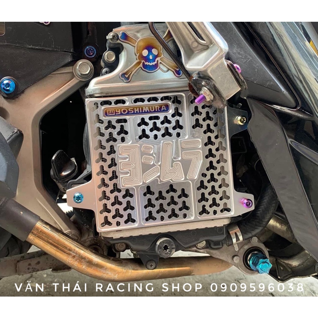 Che két nước nhôm CNC YOSHIMURA gắn xe Vario , Click  , AB125/150 , Shmode , SH việt , PCX ...