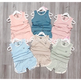Bộ ba lỗ Mommom chất modal mềm mát cho bé