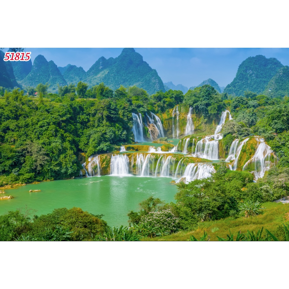 Tranh dán tường tổng hợp địa danh Việt Nam 3D in theo kích thước yêu cầu – Không giới hạn kích thước