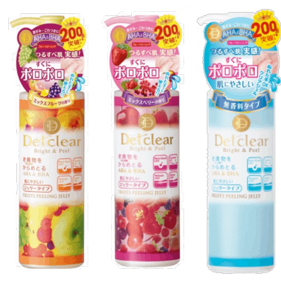 [BIG SALE] Gel Tẩy da chết Detclear màu xanh không màu không mùi- Hàng nội địa Nhật Bản