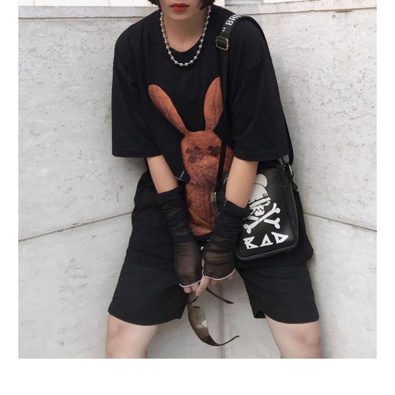 áo thun nữ form rộng unisex in hình họa tiết