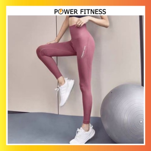 Quần legging nữ dài cạp cao nâng mông tập gym dày dặn Power Fitness B2018