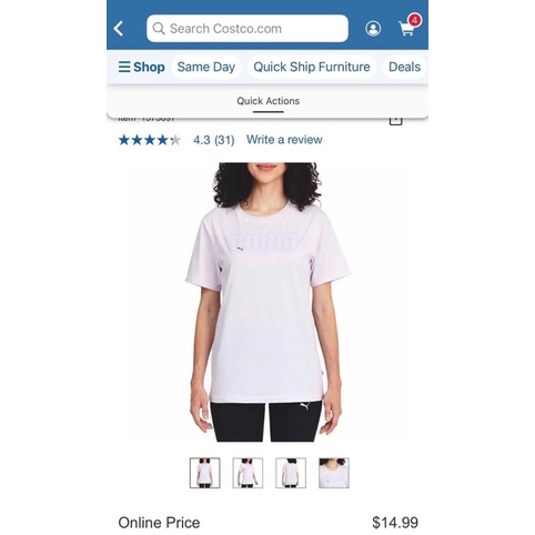 Áo thun nữ Size M