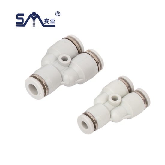 |HÀNG XỊN| Đầu nối PY màu trắng, hàng tốt chữ Y khí nén, phun sương, chịu được áp lực cao giá sỉ