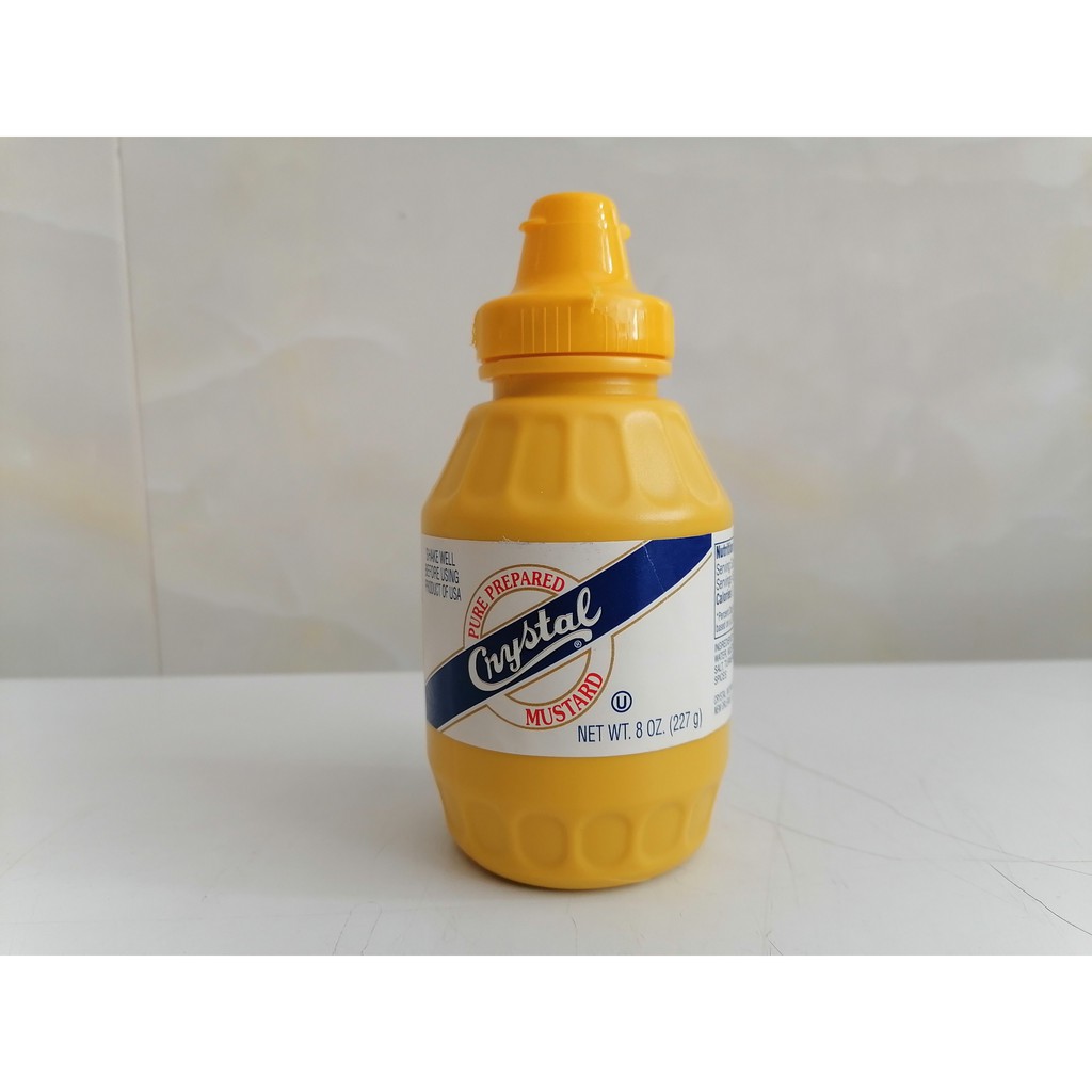 [Mã 66FMCGSALE hoàn 8% đơn 500K] [227g – NHỎ] Mù tạt vàng [USA] CRYSTAL Yellow Mustard 227g (tgc-hk)