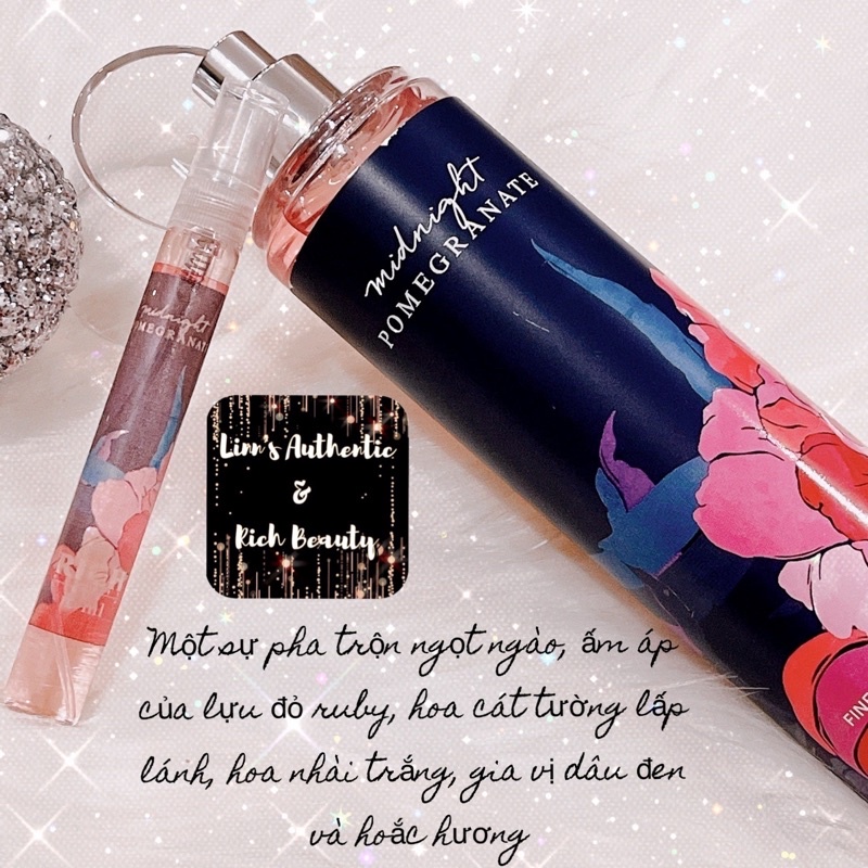 MIDNIGHT POMEGRANATE - Xịt Thơm Toàn Thân Body Mist Bath &amp; Body Works