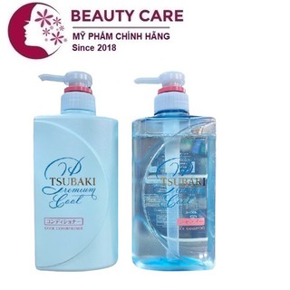  Bộ Gội Xả Sạch Dầu Mát Lạnh Tsubaki Premium Cool Set 490ml x 2