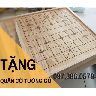 BÀN CỜ TƯỚNG GỖ THÔNG GỖ SỒI NGUYÊN KHỐI