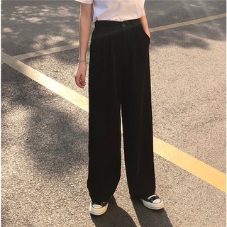 Quần Ống Rộng Trơn Khóa Thường - Titto Closet (Ảnh Thật)