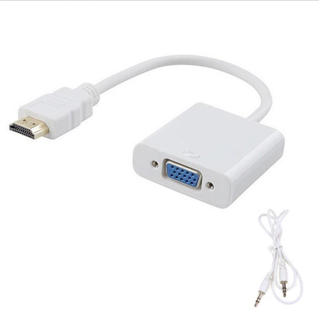 Cáp chuyển đổi HDMI sang VGA kèm dây audio 3.5-Bộ đầu chuyển cổng HDMI ra VGA. HAA