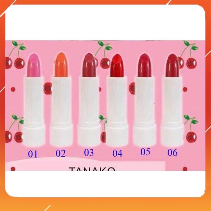 Son lỳ mịn,bền màu,lâu trôi,cấp ẩm Tanako cherry-KB352