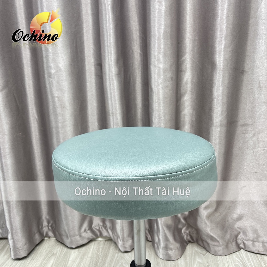 Ghế Xoay Làm Việc Văn Phòng, Ghế Makeup Cá Nhân Bọc Da Tròn Múi (Có Sẵn)