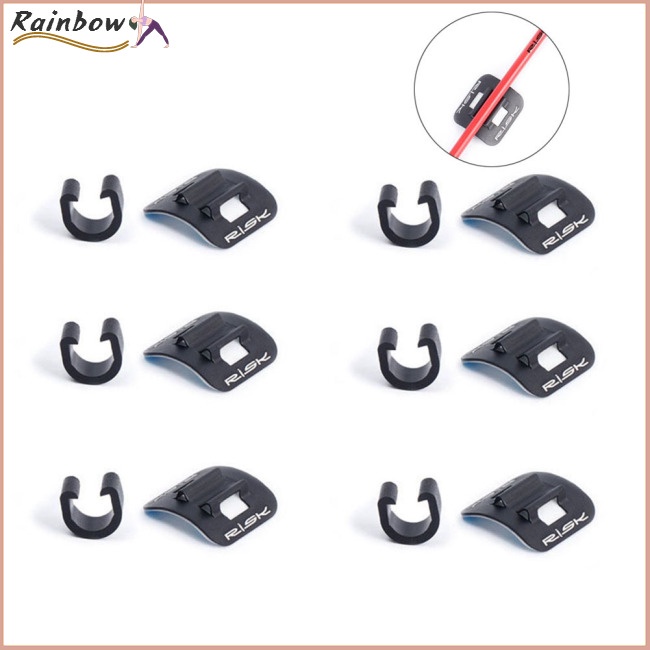 Bộ 6 Kẹp Chữ C Bằng Hợp Kim Nhôm Cố Định Ống Dẫn Dầu Cho Xe Đạp