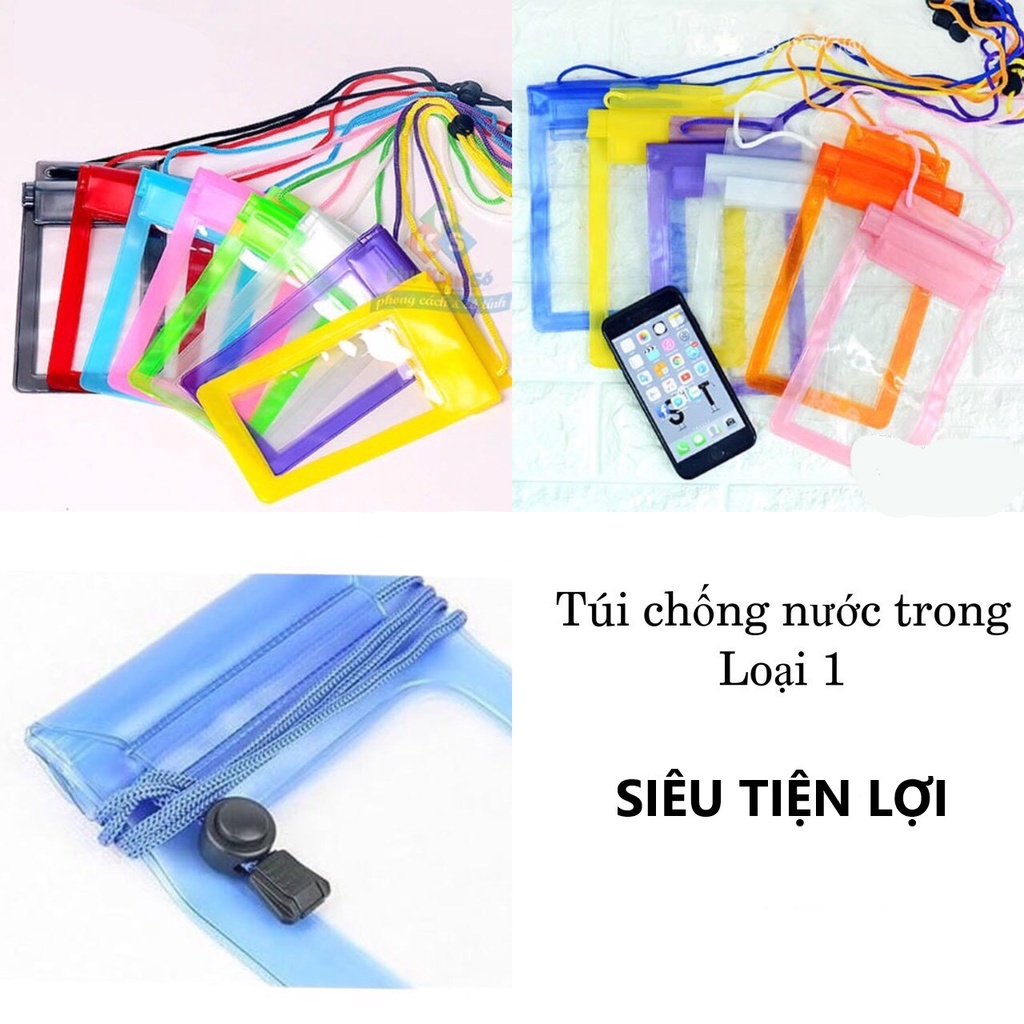 Túi chống nước cho điện thoại,Đồ cá nhân,Tiện lợi đi Mưa, Tắm Biển Dễ sử dụng