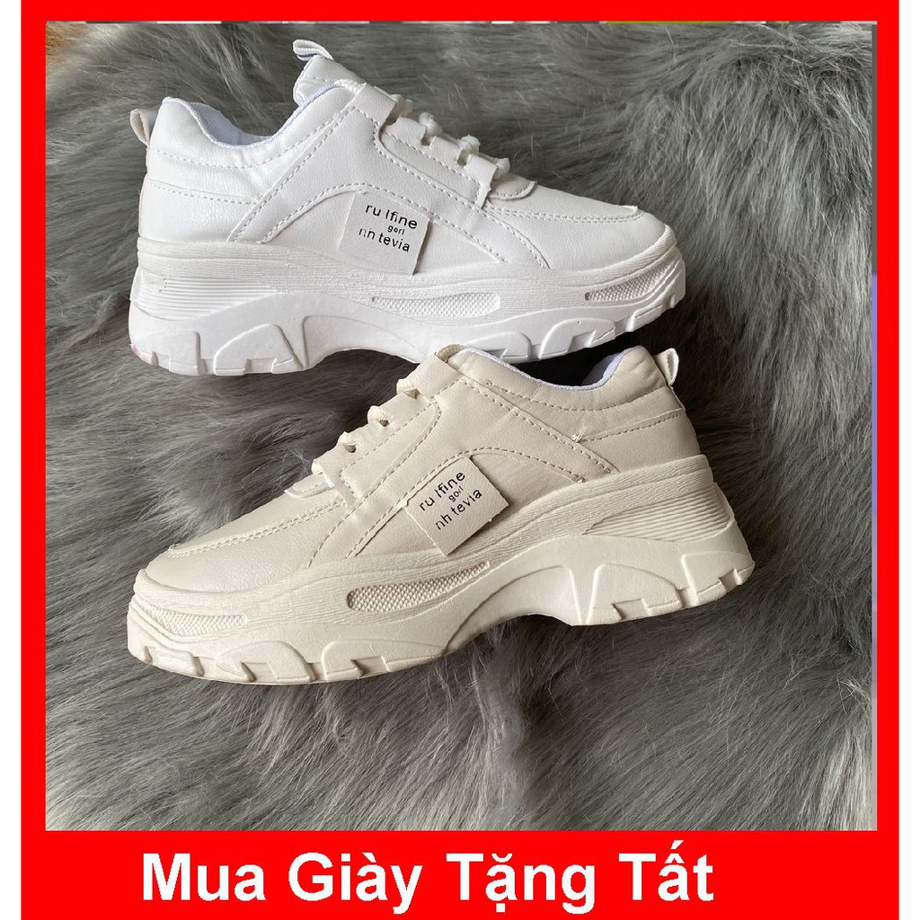 Giày sneakers nữ Rong Ye Rufine kiểu hàn quốc Ulzzang siêu Hot , mới nhất 2020 (Tặng Kèm Tất)